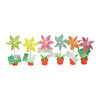 Joyeux moulin à vent en pot de fleur - 24 pcs.