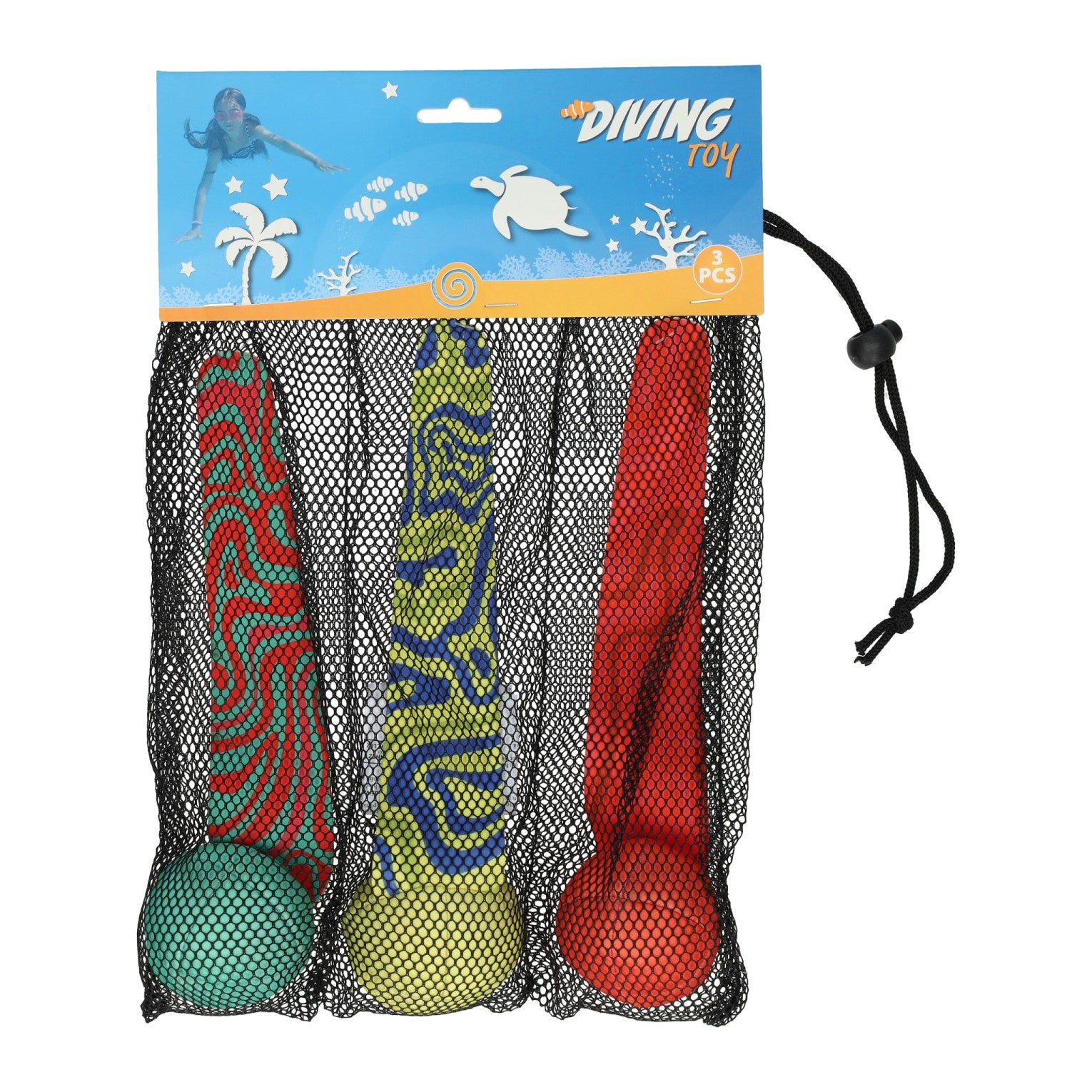 Ensemble de balles jouets de plongée - 3 pcs.