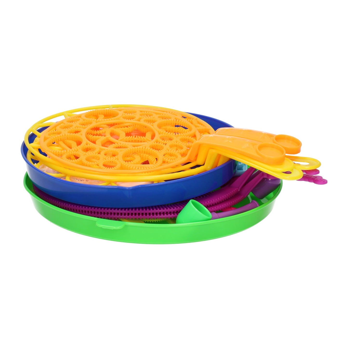 Kit de soufflage de bulles XXL avec 28 pièces - incl. 4 bouteilles