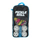 Pic set de 6 balles en terre battue avec 2 raquettes