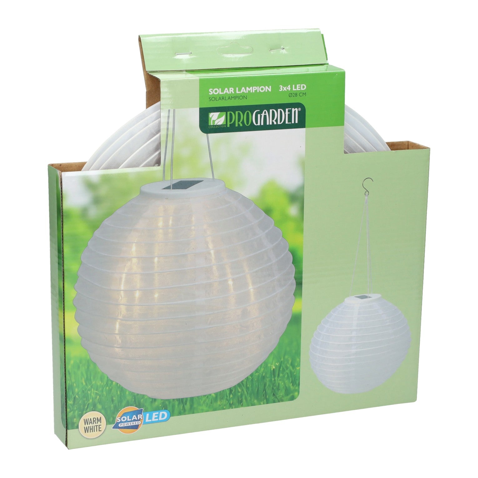 Lampe solaire suspendue en forme de boule - 28cm