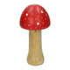 Champignon en bois de manguier - 13x13x20cm