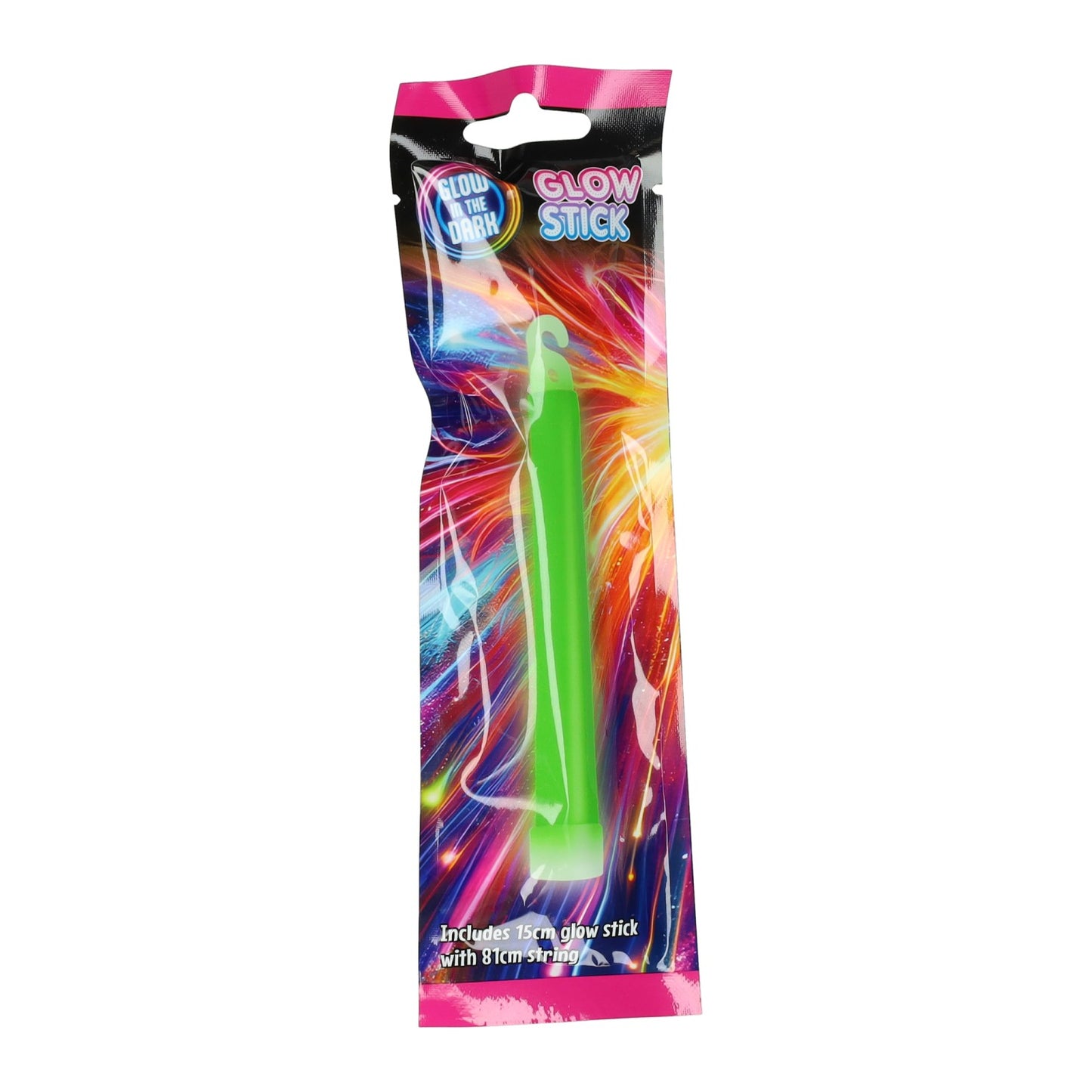 Tiges phosphorescentes 15 cm avec cordon