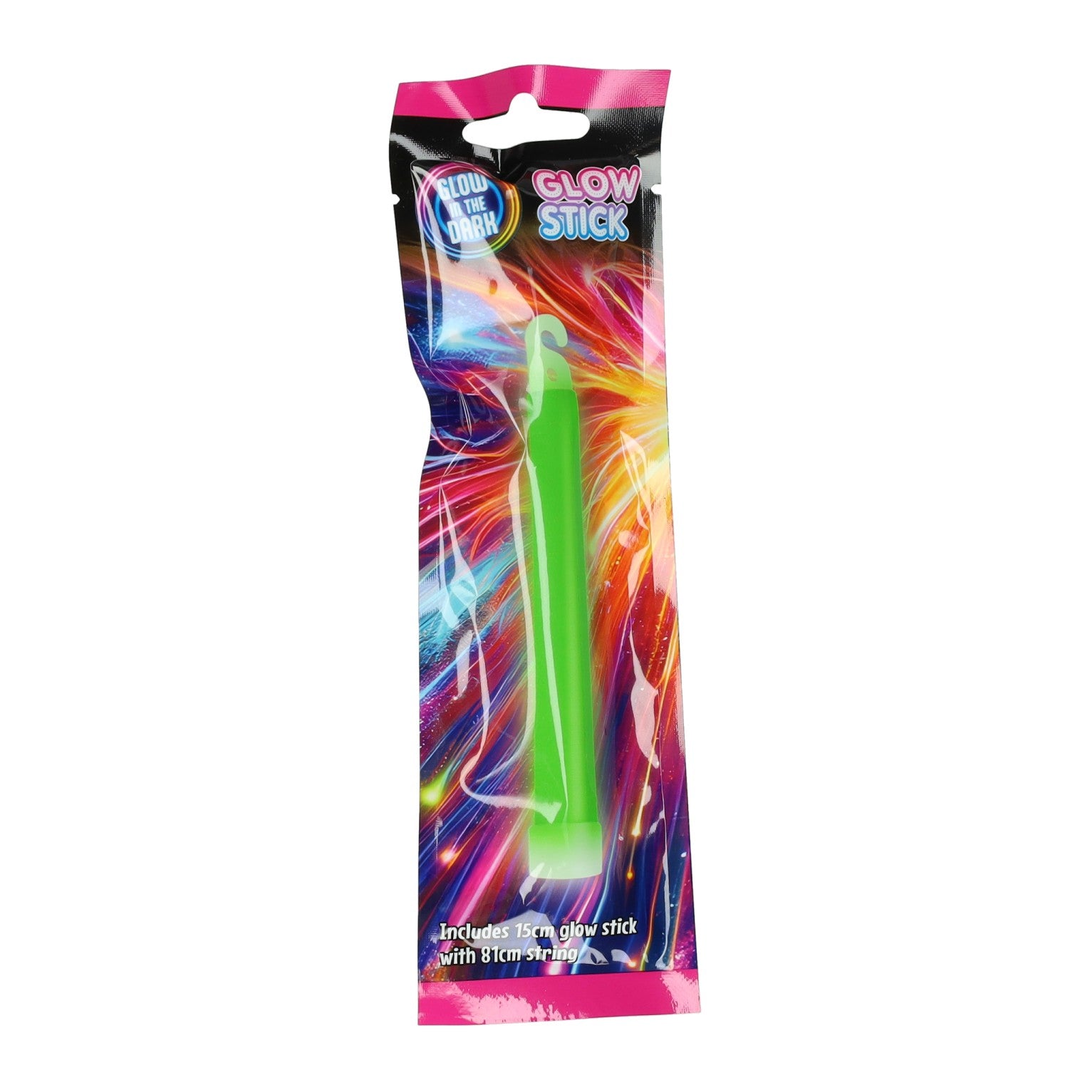 Tiges phosphorescentes 15 cm avec cordon