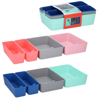 Alpina set de rangement 26,5 cm lot de 4 assortiment 2 | 6 pièces