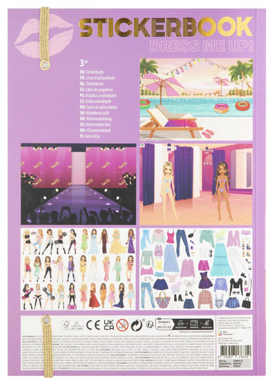Creative craft group besties dress me up autocollant livre néon A4 - 10 feuilles