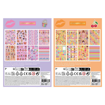 Livre d'autocollants Besties néon a5 8 feuilles