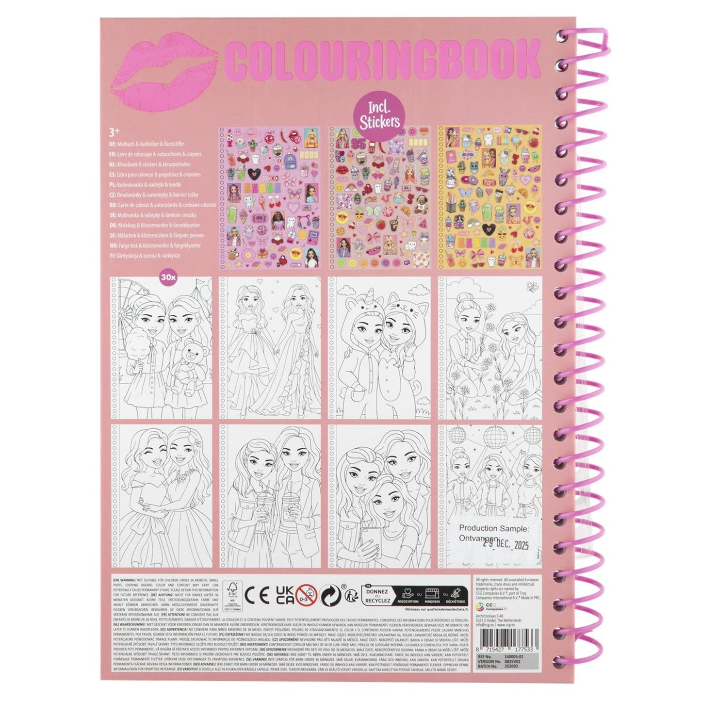 Livre de coloriage Besties néon a4 30 feuilles