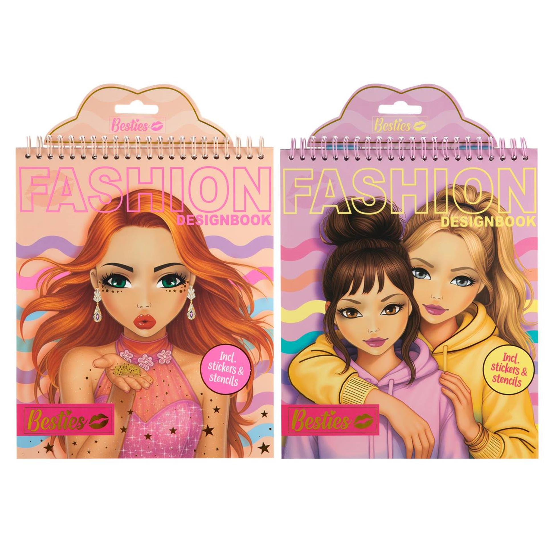 Livre de créateur de mode Besties néon 24x20cm