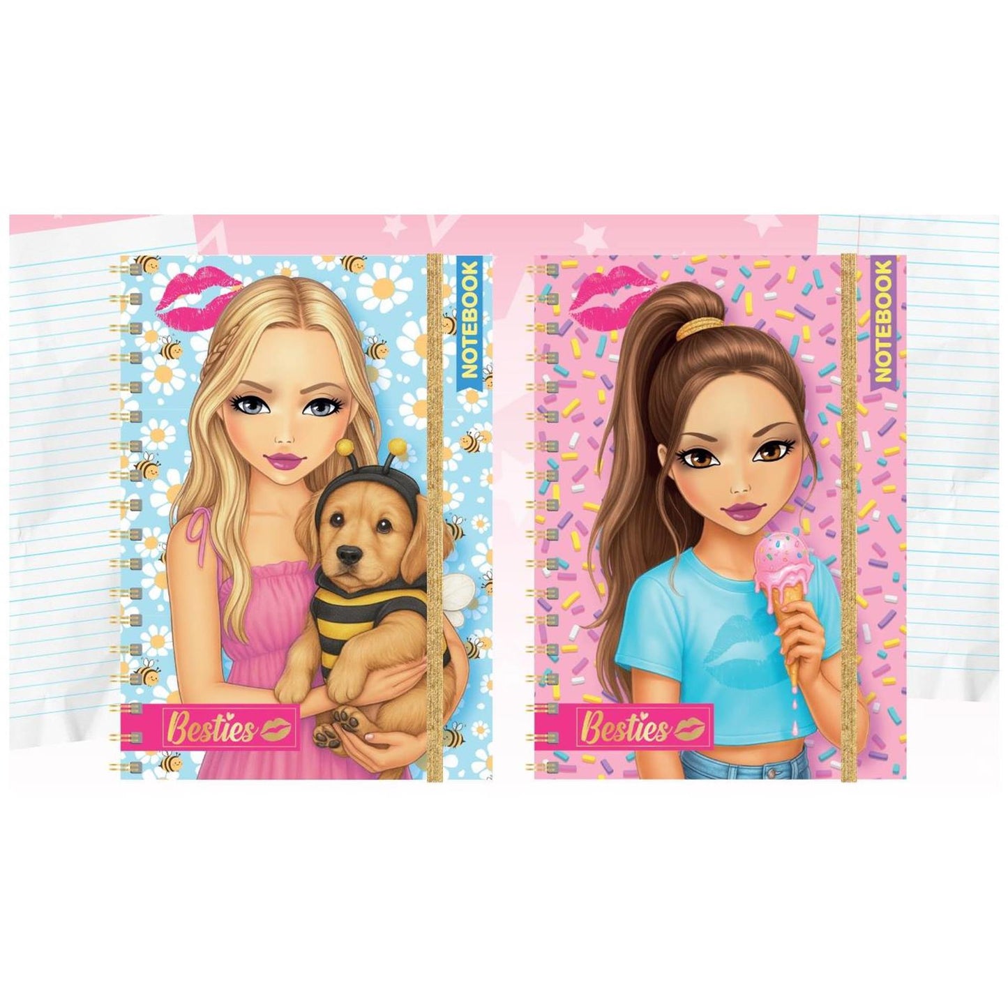 Carnet Besties néon a6 60 feuilles