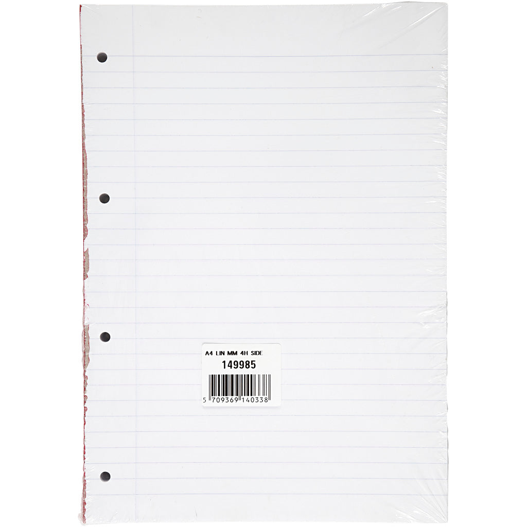 Bloc-notes ligné, a4, format 21x29,7 cm, 5 pièces 1 boîte