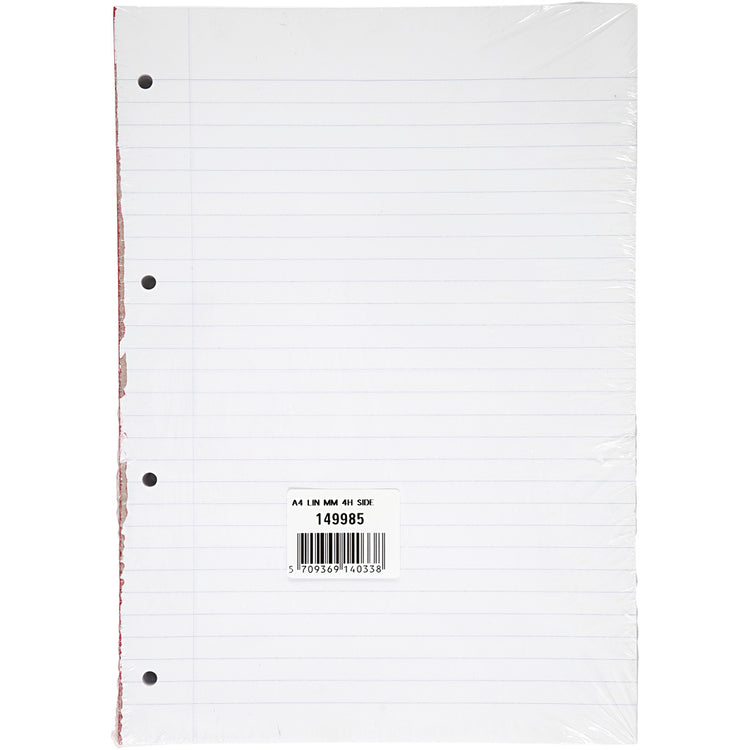 Bloc-notes ligné, a4, format 21x29,7 cm, 5 pièces 1 boîte