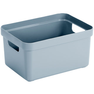 Sigma home boîte de rangement 13l bleu 350x246x183mm | 3 pièces