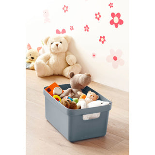 Sigma home boîte de rangement 13l bleu 350x246x183mm | 3 pièces
