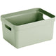 Sigma home boîte de rangement 13l vert 350x246x183mm | 3 pièces