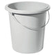 Seau de curver 10L gris clair
