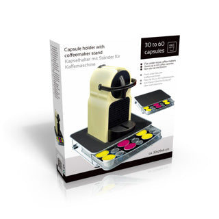 Autres marques Machine à café Standard avec porte-capsule 32x29x6 cm en métal noir argent
