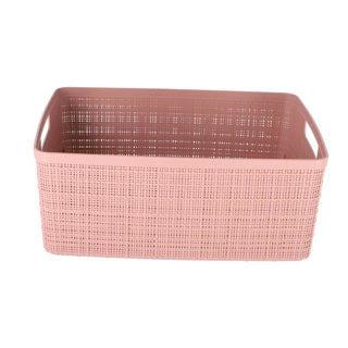 Panier de rangement en jute de curver m 12l Rose Dawn