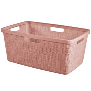 Panier à linge de jute de curver 46L Rose Dawn