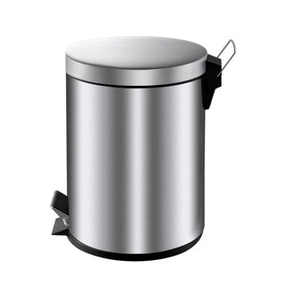 Eko Pedal Bin 5L Classic Mat en acier inoxydable
