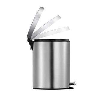 Eko Pedal Bin 5L Classic Mat en acier inoxydable