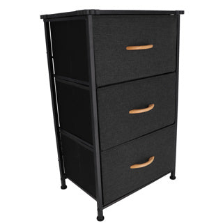 Armoire avec 3 tiroirs pliants et cadre en fer 45x30x73
