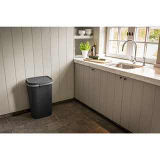 Curver Mistral Waste Bin Plat 50L Anthracite