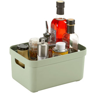 Sigma home boîte de rangement 5l vert 252x175x122mm | 3 pièces