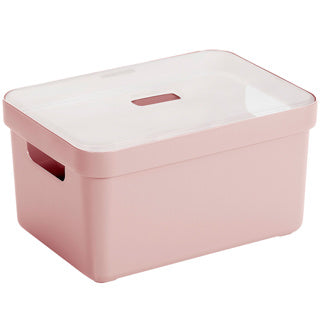 Sigma home boîte de rangement 5l rose 252x175x122mm | 3 pièces