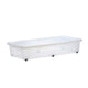 Iris Iris Storage Bin avec roues 38L 40x80x15 cm blanc transparent