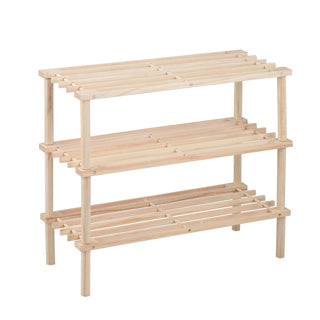 Étagère à chaussures en bois | 3 pièces