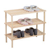 Étagère à chaussures en bois | 3 pièces