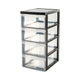 Iris coffre de tiroirs 4x11l 39x29x61,6 cm avec roues
