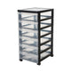 Iris coffre de tiroirs 6x7.5L 39x29x61,7 cm avec roues