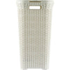 Panier à linge de style Curver Curver avec couvercle 60L blanc