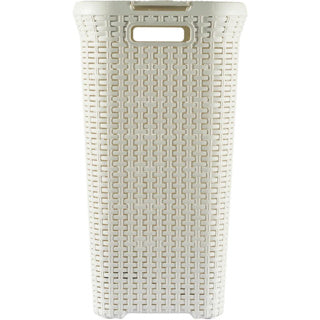 Panier à linge de style Curver Curver avec couvercle 60L blanc