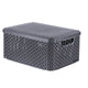 Curver Curver Rangement Box Style avec couvercle M 18 L Couleurs en argent métallique