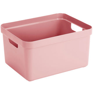 Sigma home boîte de rangement 32l rose 445x345x243mm | 2 pièces