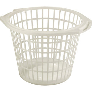 Basket à linge de base de 48 cm autour du blanc