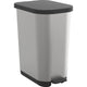 Rotho Ribbo Pedal Bin 35L Silver Metallic Anthracite
