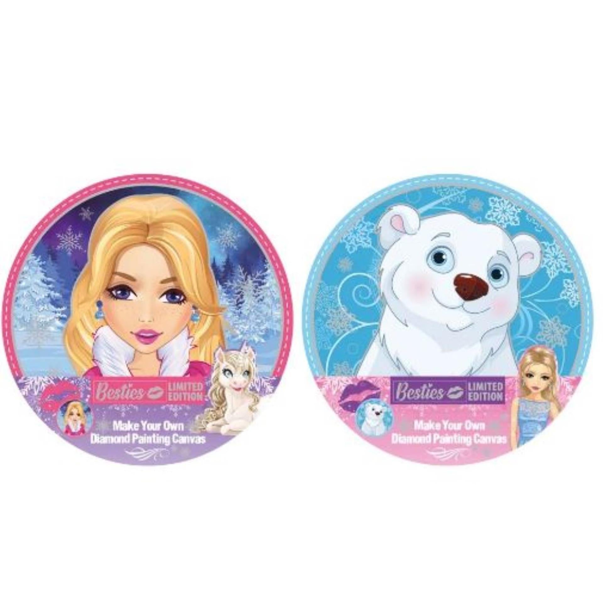 Grafix besties peinture diamant sur toile ø30cm