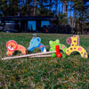 Tactique Ensemble de croquet d'animaux en bois