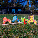 Tactique Ensemble de croquet d'animaux en bois - afbeelding 2