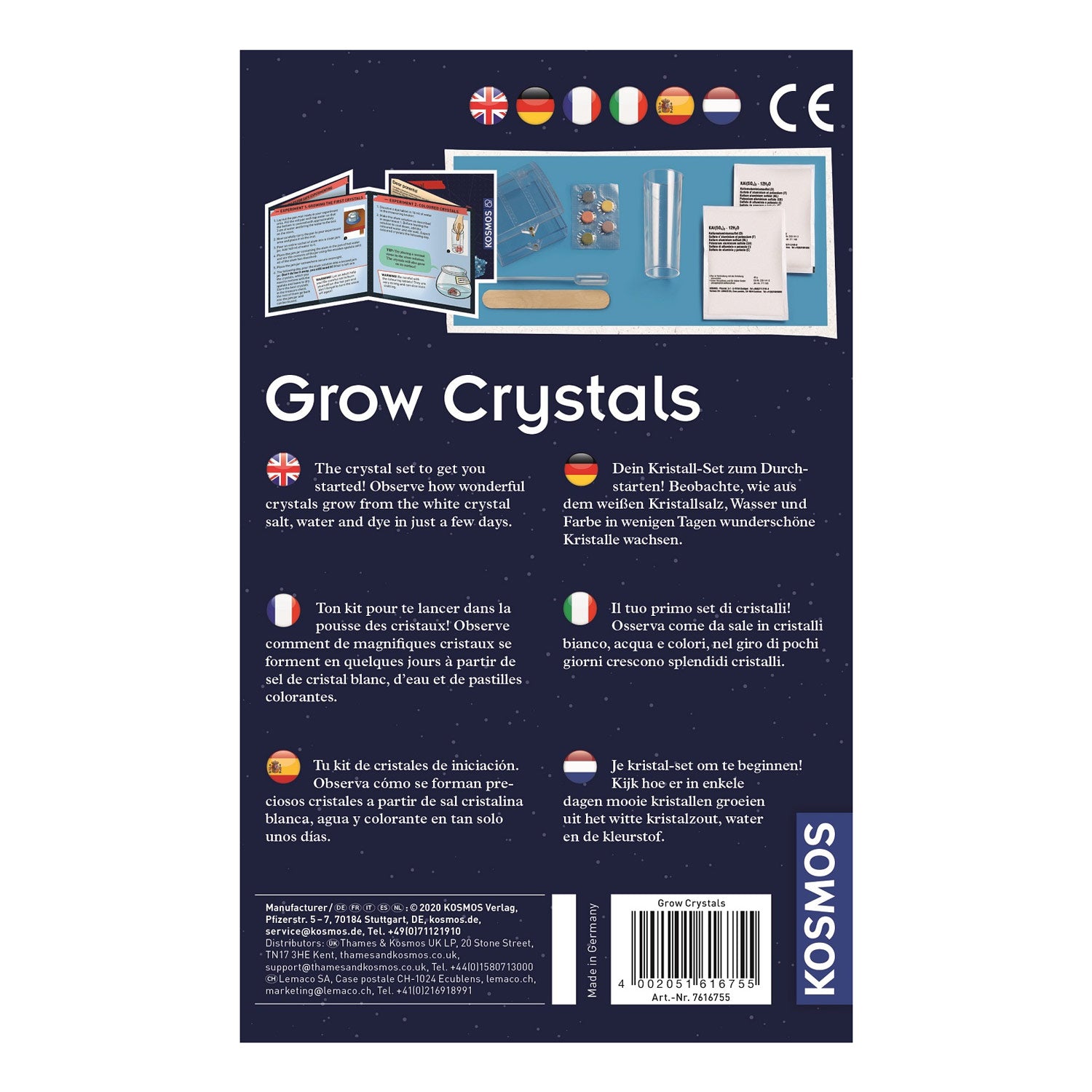 Cosmos cultivez vos propres cristaux