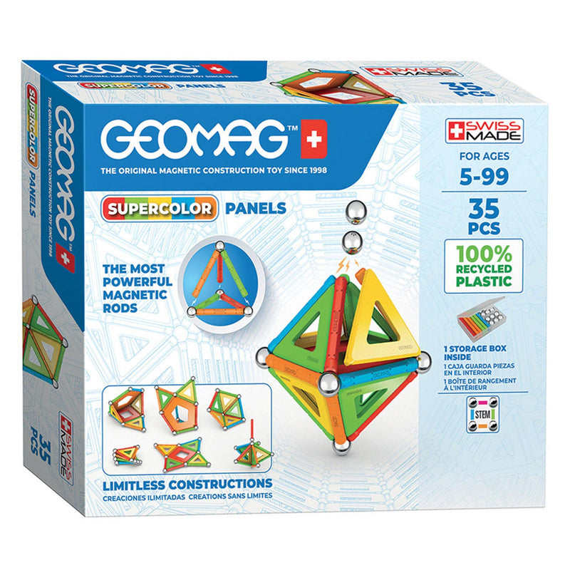 Panneaux Geomag Super Color recyclés, 35dlg.