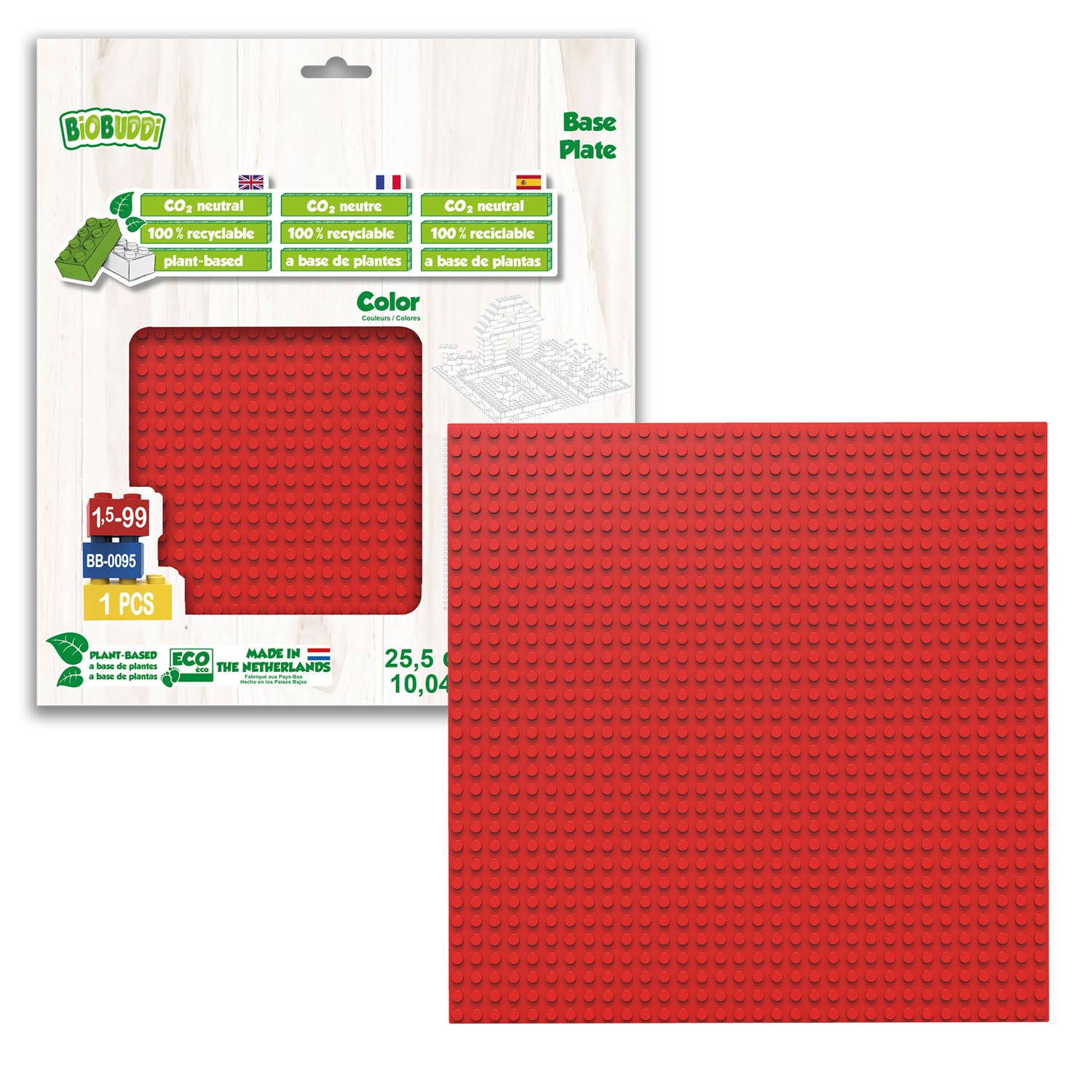 BioBuddi Ground Plate rouge, 32x32