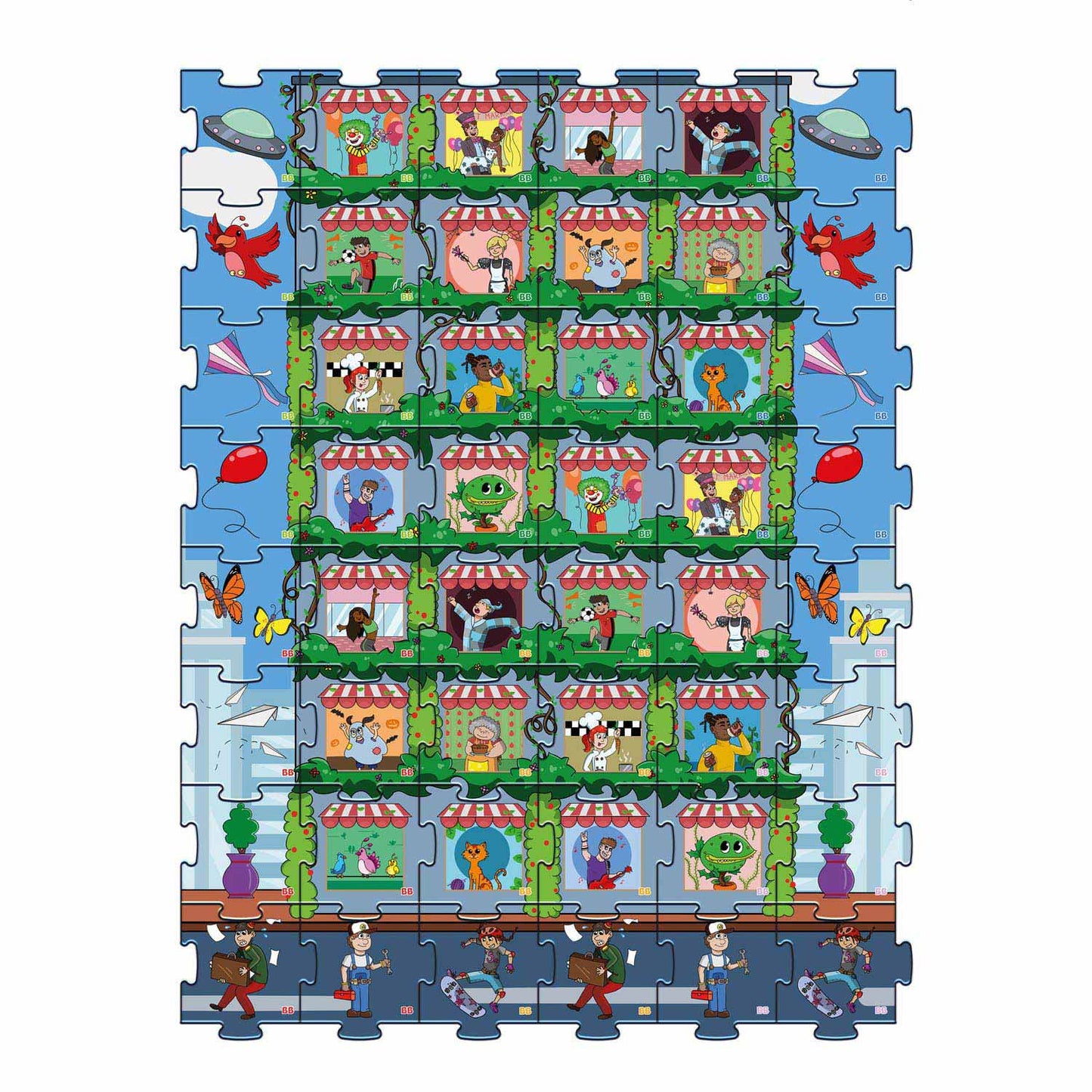 Biobuddi 2in1 Puzzle and Memo City Life