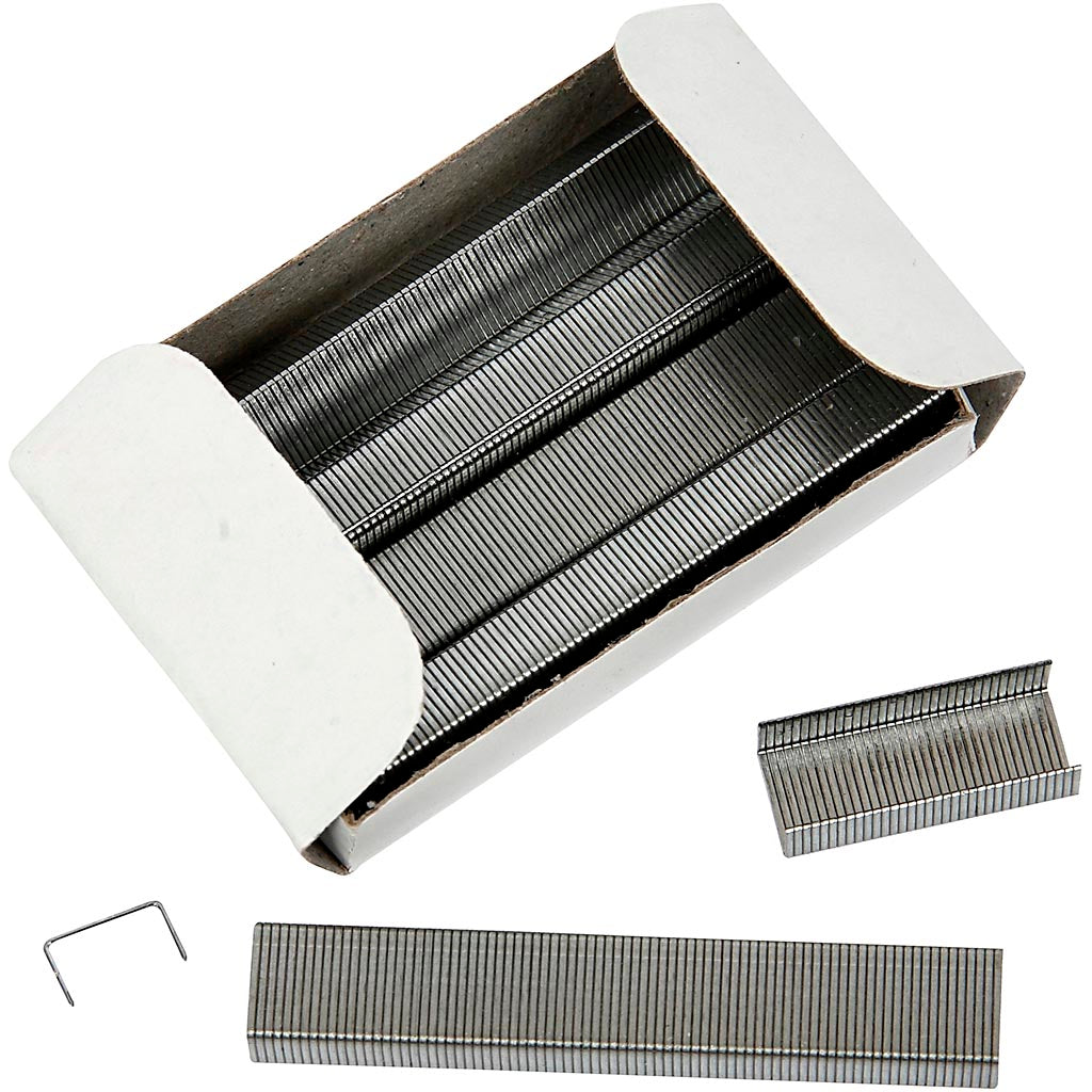 Agrafes Creativ company, taille 6 4, l: 6 mm, 10x1000 pièces 1 boîte