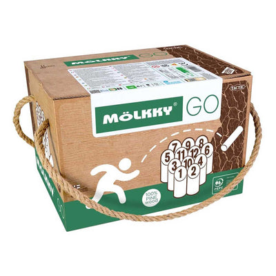 Selecta molkky go jeu de lancer en pin avec 12 cônes
