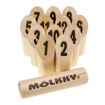 Selecta molkky go jeu de lancer en pin avec 12 cônes